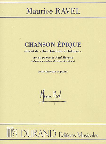 Chanson Epique Baryton-Piano (Ton Original